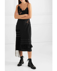 House of Holland Ruffled Pleated Tulle And Midi Dress