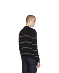 Versace Black Nastro Slim Fit Sweater