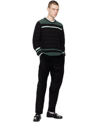 Ps By Paul Smith Black Striped Sweater
