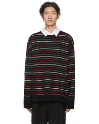 Juun.J Black Striped Sweater
