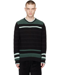 Ps By Paul Smith Black Striped Sweater