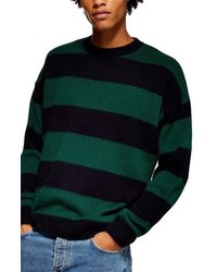 Topman Block Stripe Classic Fit Sweater