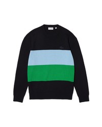 Lacoste Chest Stripe Crewneck Sweater