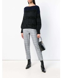 Liu Jo Long Sleeve Striped Sweater