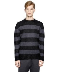 Marni Striped Brushed Wool Blend Sweater