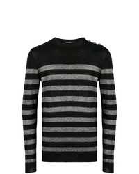 Balmain Metallic Striped Sweater