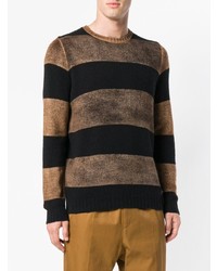 Avant Toi Overdyed Striped Sweater