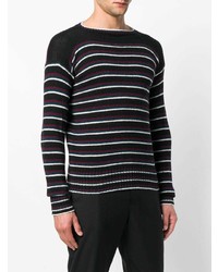 Prada Striped Knit Shetland Sweater
