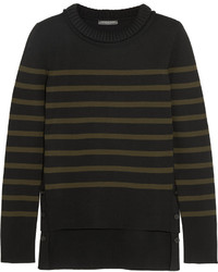 Alexander McQueen Striped Merino Wool Sweater