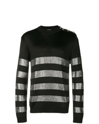 Balmain Striped Pattern Sweater