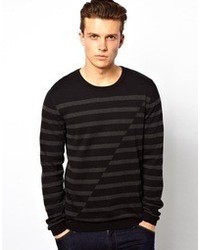 Esprit Sweater With Stripe Black