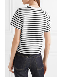 ATM Anthony Thomas Melillo Boy Striped Cotton Jersey T Shirt