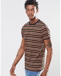 Asos Brand T Shirt In Retro Stripe