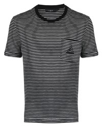 IRO Logo Embroidered Striped T Shirt