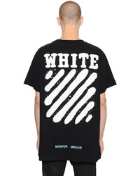 Off-White Spray Stripes Cotton Jersey T Shirt