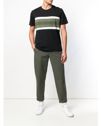 Folk Stripe Detail T Shirt