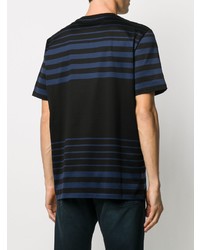 Paul Smith Striped Logo Embroidered T Shirt