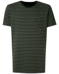 OSKLEN Striped Print Reversible T Shirt