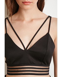 Forever 21 Shadow Stripe Cropped Cami