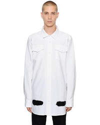 Off-White Spray Stripes Cotton Denim Shirt