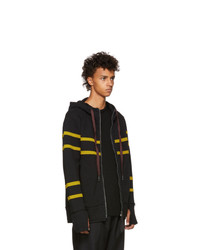 Ziggy Chen Black Striped Hoodie