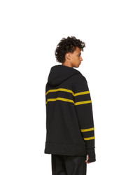 Ziggy Chen Black Striped Hoodie