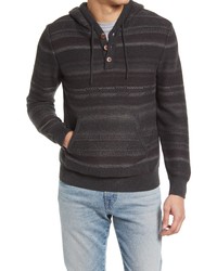 Faherty Cove Stripe Organic Cotton Hoodie In Night Shadows At Nordstrom