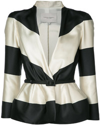 Carolina Herrera Striped Jacquard Jacket