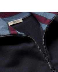 Bottega Veneta Striped Loopback Cotton Jersey Track Jacket