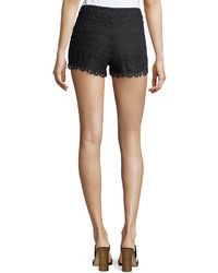 French Connection Castaway Striped Lace Mini Shorts