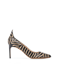 Francesco Russo Striped Pointed Pumps