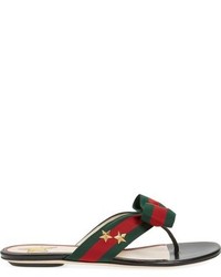 gucci bow flip flops