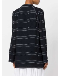 Proenza Schouler Striped Pussybow Top