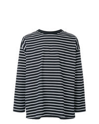 Black Horizontal Striped Long Sleeve T-Shirt