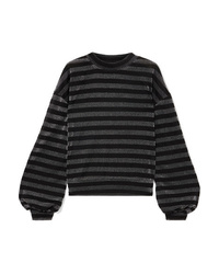 RtA Magnus Striped Lurex Sweatshirt