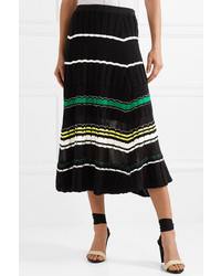 Proenza Schouler Striped Stretch Knit Midi Skirt
