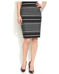 Calvin Klein Striped Pencil Skirt