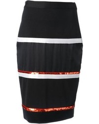 Givenchy Striped Pencil Skirt