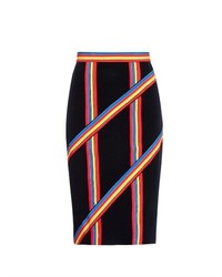 Peter Pilotto Stripe Panelled Pencil Skirt