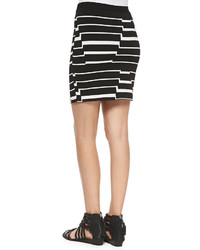 Band Of Outsiders Striped Pyramid Steps Mini Skirt