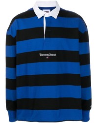 Tommy Jeans Long Sleeve Striped Polo Shirt