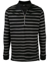 PS Paul Smith Striped Long Sleeve Polo Shirt