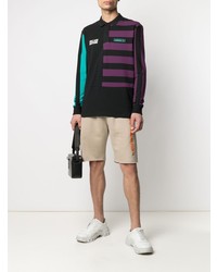adidas Striped Print Polo Shirt