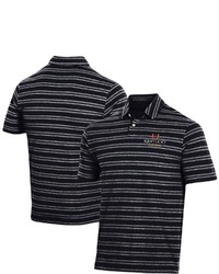 Under Armour Black Kentucky Derby Icon Logo Charged Cotton Stripe Polo At Nordstrom