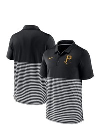 Nike Blackgray Pittsburgh Pirates Home Plate Striped Polo