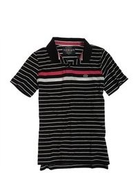 Ecko Unltd. Striped Rugby Polo Shirt Black S