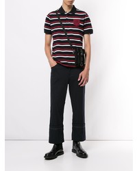 Kent & Curwen Short Sleeve Striped Print Polo Shirt