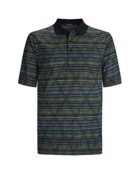 Bugatchi Stripe Mercerized Cotton Polo Shirt