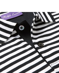 Ralph Lauren Purple Label Striped Pima Cotton Jersey Polo Shirt