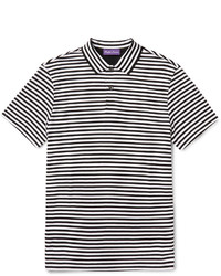 Ralph Lauren Purple Label Striped Pima Cotton Jersey Polo Shirt
